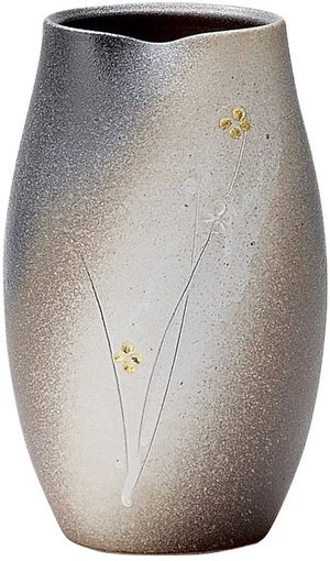 丸伊製陶 信楽焼 へちもん 花瓶 月夜小紋