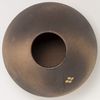 Marui Seito Shigaraki Ware Hechomon Flower Vase Large Brown Jujube Flower Pattern Ceramic MR-1-2513