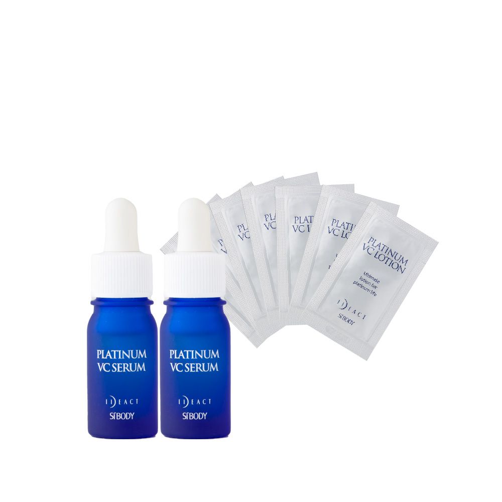 [대형 특별 가격] 플래티넘 VC CAAM 미니 2 세트 &lt;현재&gt; 플래티넘 VC 로션 패키지 (2 mL × 7 패키지)