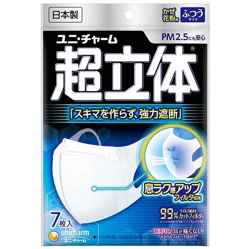 【Quantity limited price】 Super-three-dimensional mask sizes 7 pieces of packs