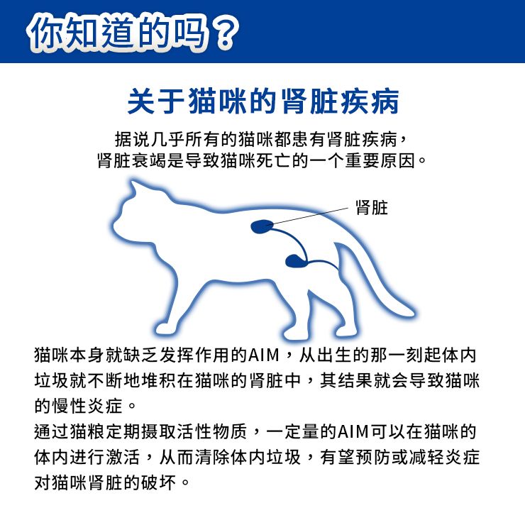 aim30 20 -year -old室内猫肾脏肾脏保健包装包