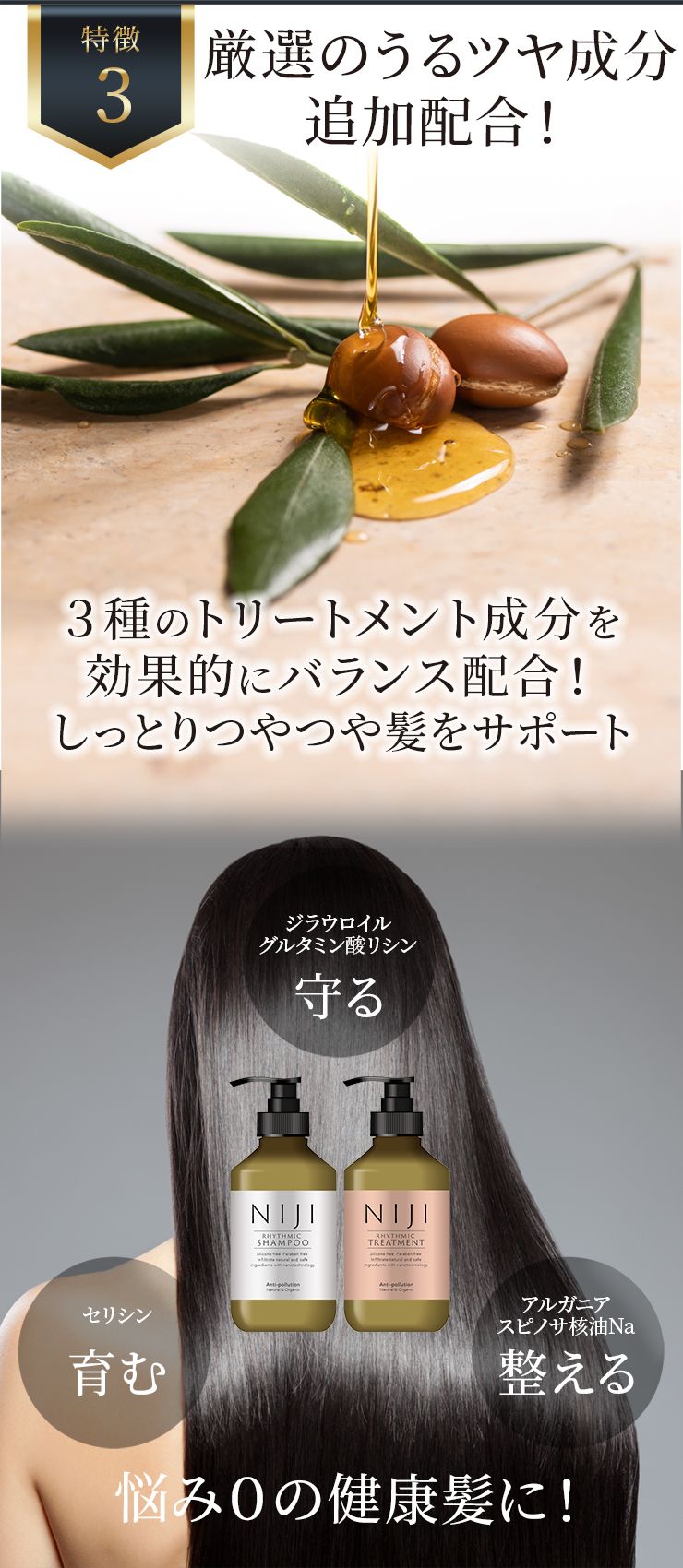 【お得なセット】NIJI<ニジ> リズミック シャンプー&トリートメント