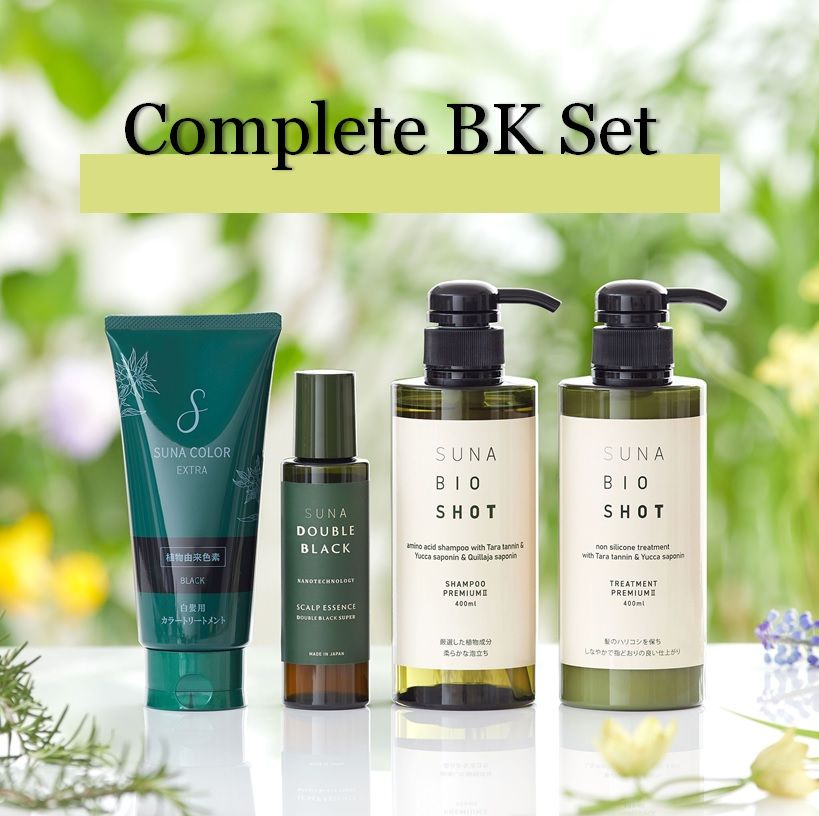 数量限定価格】【Complete BK set】SUNAカラートリートメントEX白髪用