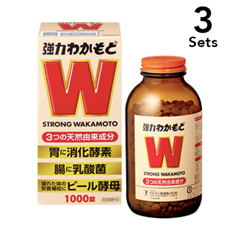 【限量特價】【3入組】WAKAMOTO 若元 胃腸錠 1000粒