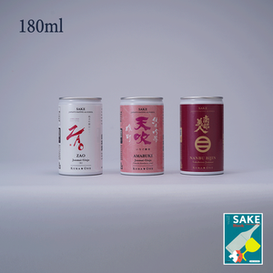 Kura One® Sour -Sweet Sake Box 3 브랜드 (180ml 알루미늄 Can Sake *3) *Sake Book과 함께