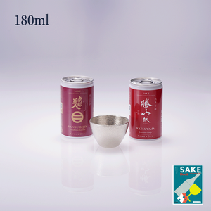 KURA ONE®Set IWC Champion sake-2 brands (180ml*2) + Tin sake cup of Nosaku (90ml*1) *with SAKE BOOK