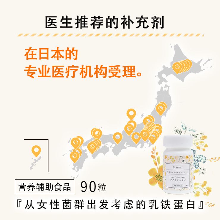 基于女性菌群的乳铁蛋白，90片