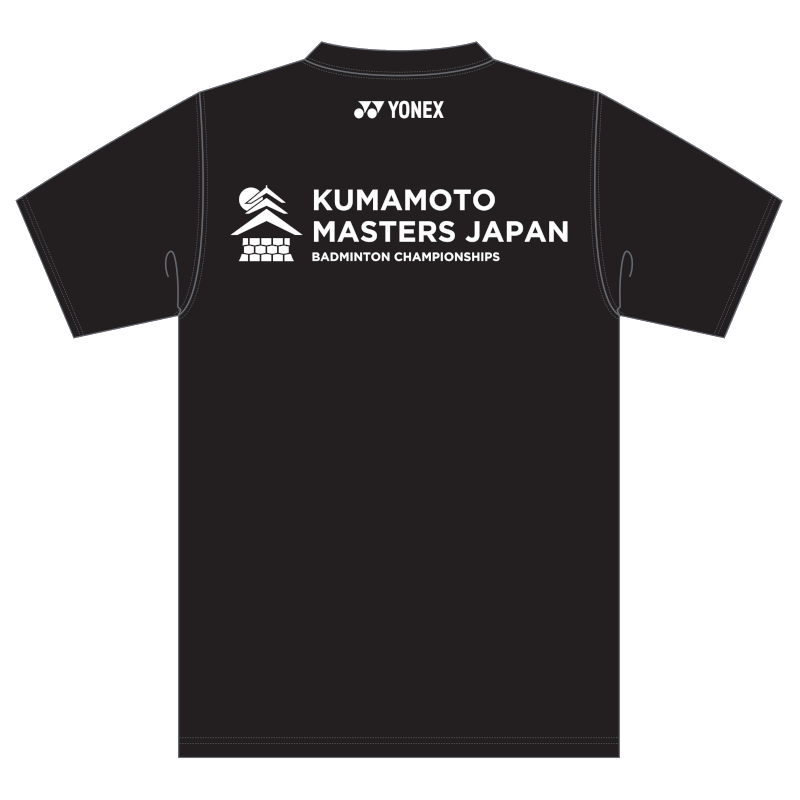 再春館製薬所 バドミントン 熊本マスターズジャパン ロゴTシャツ