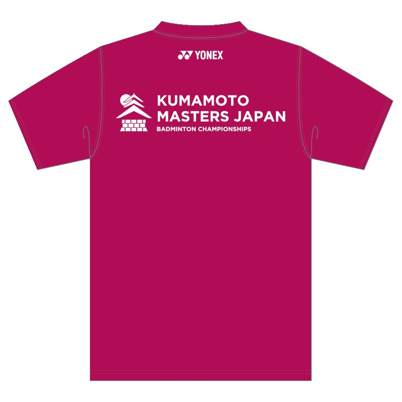 再春館製薬所 バドミントン 熊本マスターズジャパン ロゴTシャツ