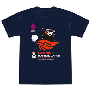 Saishunkan Badminton 재 -스프링 홀 제약 학 배드민턴 쿠마모토 마스터 일본 로고 T- 셔츠