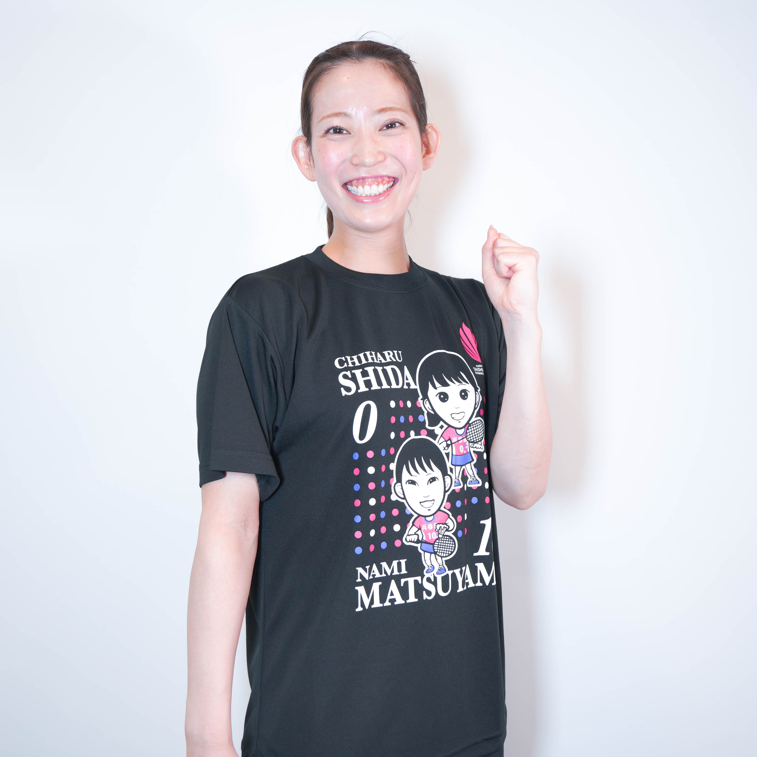 シダマツペア　再春館製薬所　グッズ　Tシャツ　ユニフォーム くまもと再春館製薬所バドミントンチーム公式 シダマツペア
