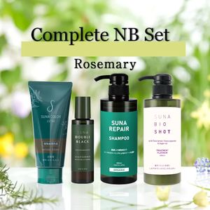 【完整NB套装】SUNA Color Treatment EX自然棕白发180g + SUNA头皮精华双黑超级100ml + SUNA修复洗发水400ml + SUNA BIOSHOT Treatment Platinum 400ml