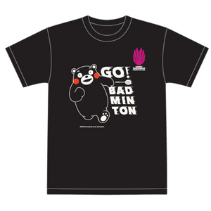 彩春馆青药所羽毛球GO!BADMINTON T恤熊本熊ver.