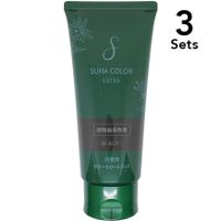 [ชุด 3 ชิ้น] SUNA Color Treatment EX สำหรับผมหงอก 180 กรัม สีดำ
