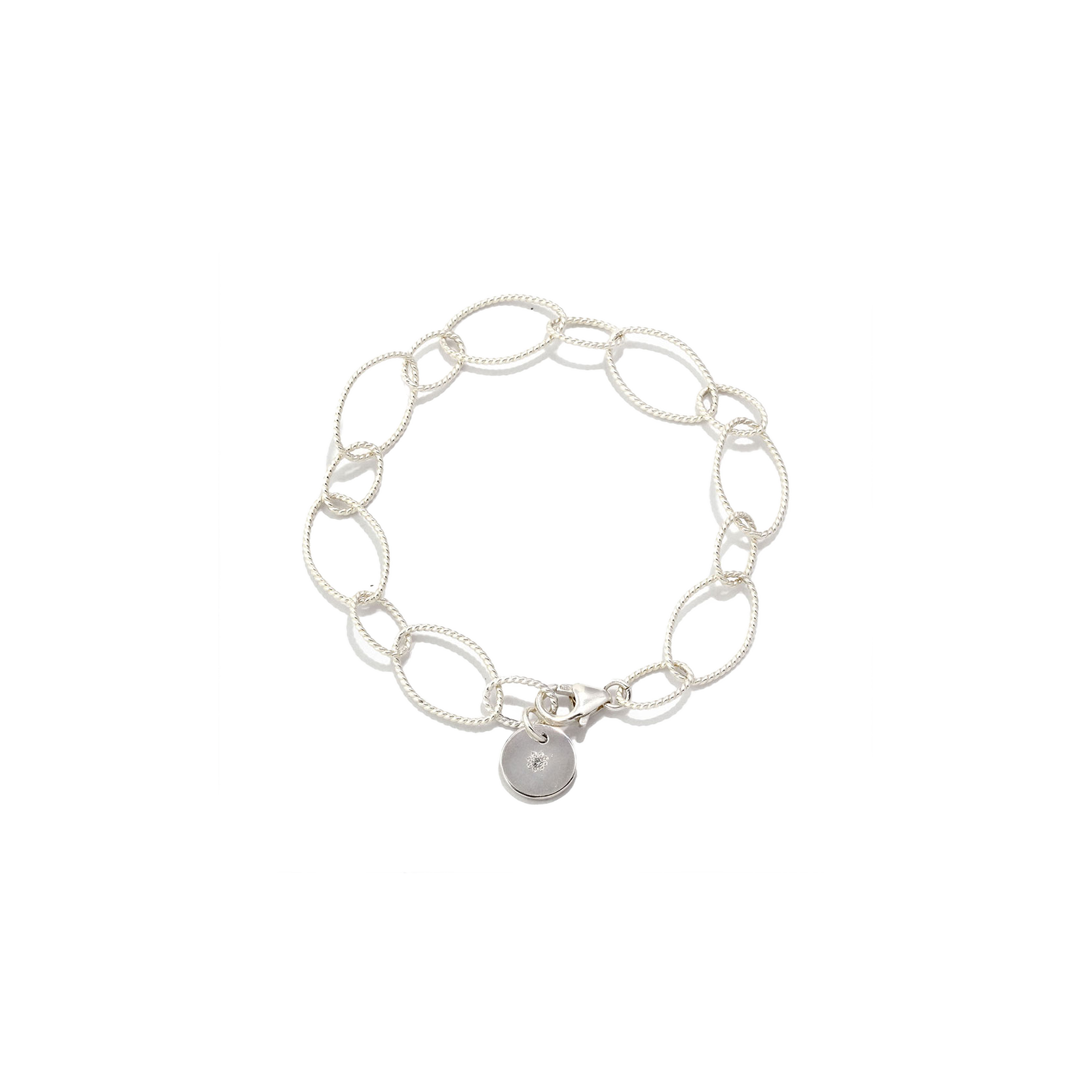 NATURALI JEWELRY SILVER 트위스트 체인 팔찌