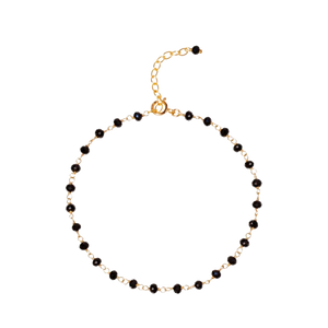NATURALI JEWELRY 블랙 스피넬 안경 고정 팔찌
