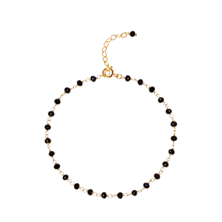 NATURALI JEWELRY 블랙 스피넬 안경 고정 팔찌