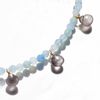 NATURALI JEWELRY 팝핑 스톤 팔찌 (문 스톤 & Aquamarine)
