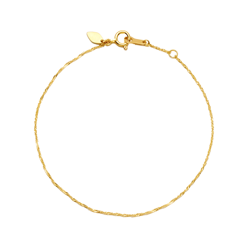 NATURALI JEWELRY K18 스크류 체인 팔찌
