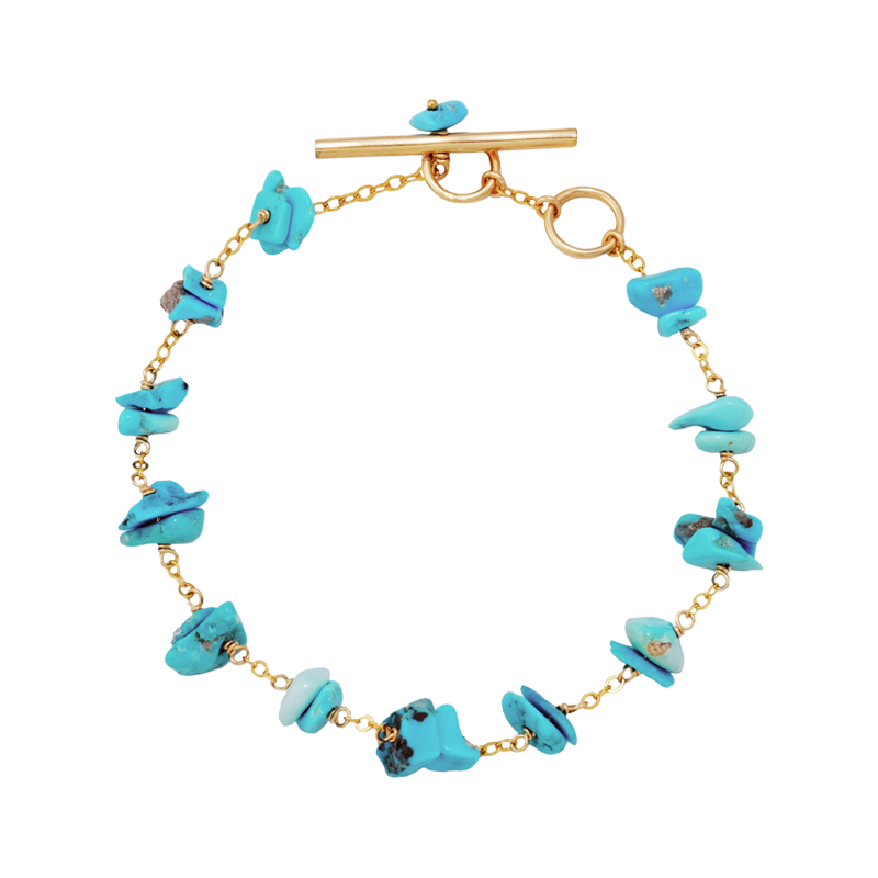 NATURALI JEWELRY 페블터 코이즈 스테이션 팔찌