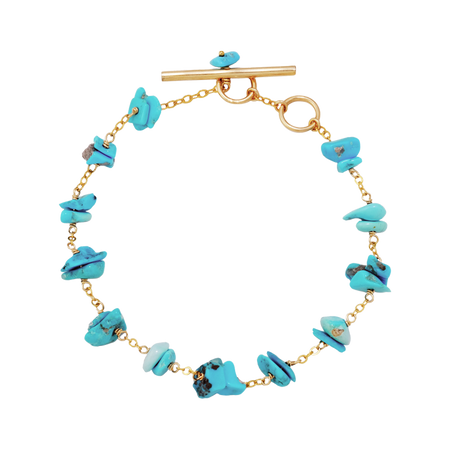 NATURALI JEWELRY 페블터 코이즈 스테이션 팔찌