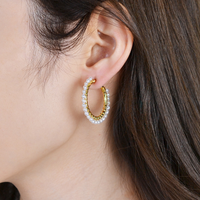 NATURALI JEWELRY 珍珠環繞耳環，M