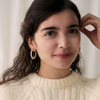 NATURALI JEWELRY 진주 감기 후프 귀걸이 M