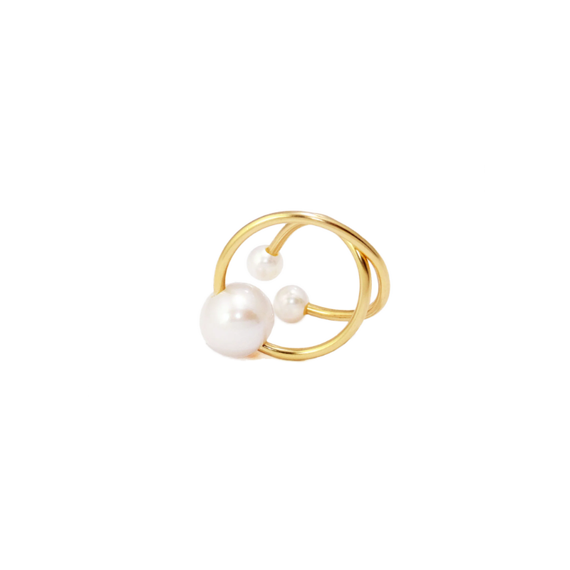 NATURALI JEWELRY 문 이어 커프 (펄)