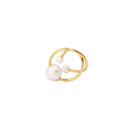 NATURALI JEWELRY 문 이어 커프 (펄)