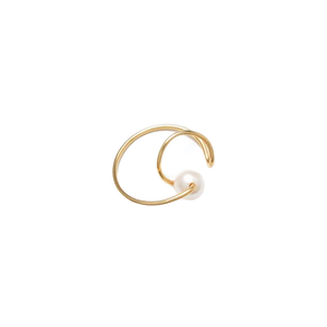 NATURALI JEWELRY クロスフープイヤーカフ