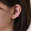 NATURALI JEWELRY 크로스 후프 이어 커프