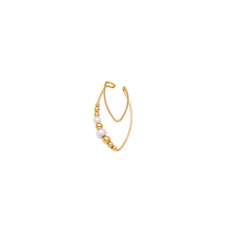 NATURALI JEWELRY 더블 라인 아몬드 이어 커프