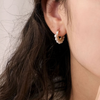 NATURALI JEWELRY 진주 감기 후프 귀걸이 S