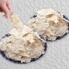 Set of 2 bags of low-sodium dried baby rice crackers made with the same ingredients