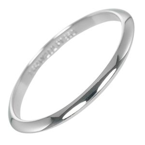 Tiffany & Co. Knife Edge Men's Ring, Size 18, 2mm Band, Pt950 Platinum, Approx. 2.58g (Pre-owned)