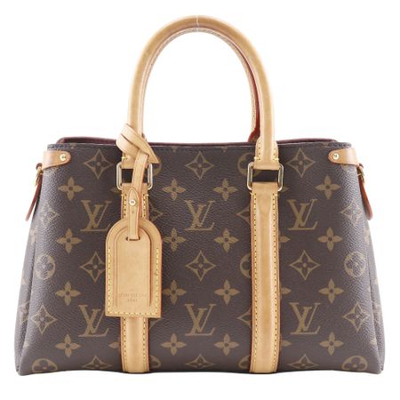 LV Soufflot BB: Second-Hand LOUIS VUITTON Soufflot BB Handbag M44815, Monogram Canvas, Made in France, Brown, A5 Size, Double Zip, Soufflot BB