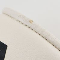 Pre-owned CHANEL CHANEL Logo Mules G34876, Leather and Cork, Made in Italy, White/Black, Women's