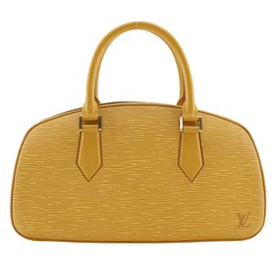 Pre-owned LOUIS VUITTON Jasmine handbag M52089 in Epi leather with Tassili Yellow accents. Made in France in 1999. Yellow (TH0969). Double zipper closure. Women's.