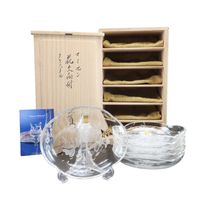 邁森水晶花卉圖案6件套盤子 [Yoshiyuki Arima] 男女通用 [二手]