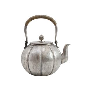 【상요도】 순은제 瓜形 湯沸 그 외 잡화 약 캔 은병 煎茶道具 순은제 순은 실버 순은 [Shohodo] Pure silver gourd-shaped kettle _【중고】