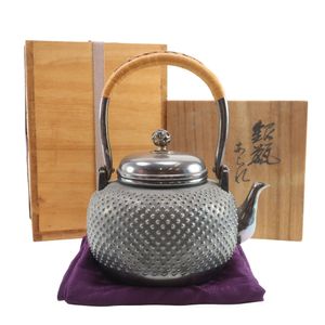 순은제 솥 끓는 물건 기타 잡화 약 캔 은병 찜차 도구 순은제 순은 실버 순은 Pure silver kettle _【중고】