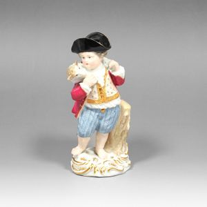 마이센 Meissen 양치기 소년 입상 오브제 Shepherd Boy _【중고】