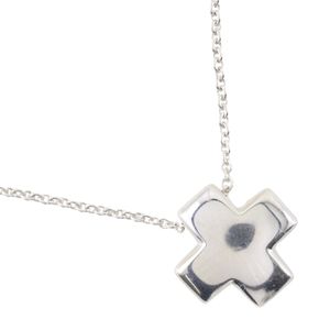Tiffany & Co. Roman Cross Necklace by Elsa Peretti, 925 Sterling Silver, Made in Spain, Approximately 2.1g, Roman Cross, Women's [Pre-owned]