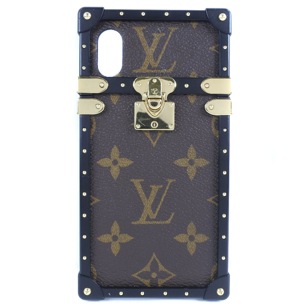 LOUIS VUITTON iPhone 케이스 X/XS 스마트폰 케이스 아이 트렁크 M62618 모노그램 캔버스 iPhone case X / XS 유니섹스【중고】