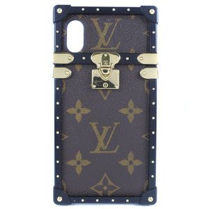 LOUIS VUITTON iPhone 케이스 X/XS 스마트폰 케이스 아이 트렁크 M62618 모노그램 캔버스 iPhone case X / XS 유니섹스【중고】