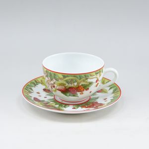 Pre-owned Hermès Pythagoras tableware cup and saucer