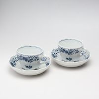 Meissen Sometsuke 圖案摩卡盃和碟子 x2（未使用）