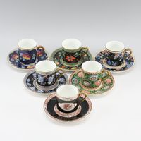 Wedgwood 小咖啡杯和碟子 x6 限量版套裝，瓷器，英國製造，未使用