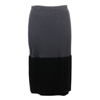 Pre-owned Christian Dior skirt in wool and rayon, black, for women.