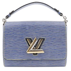 Pre-owned LOUIS VUITTON Twist MM Shoulder Bag M50271, Epi Leather and Epi Denim, Made in France, 2015, Crossbody/Shoulder Bag, Turnlock, Women's.